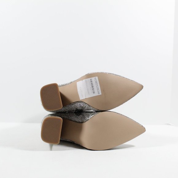 Steve Madden Women's Noticed-r Ankle Boot - Silver Rhinestones 6M - Picture 4 of 6